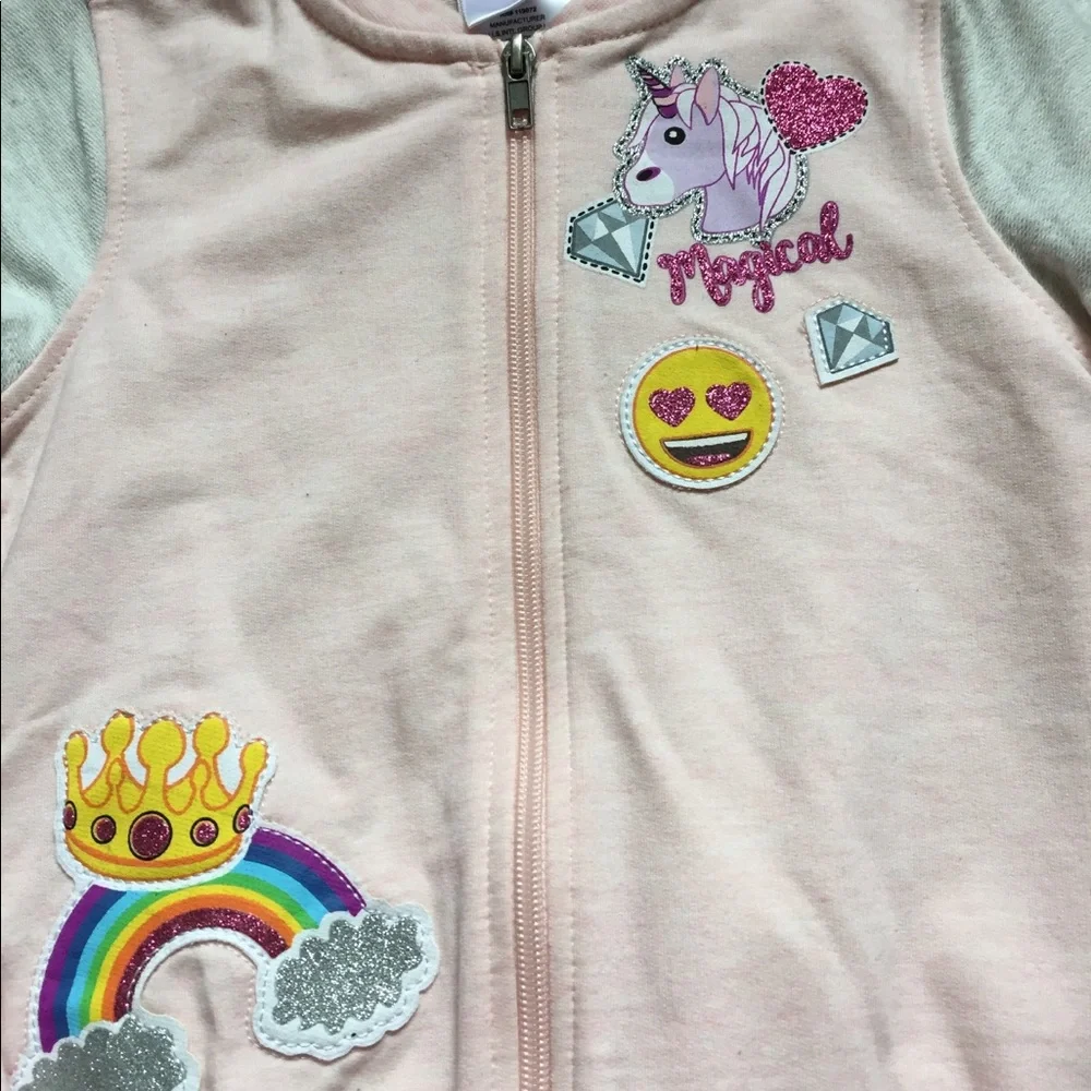 Girls Emoji‎ Sweatshirt Size 4